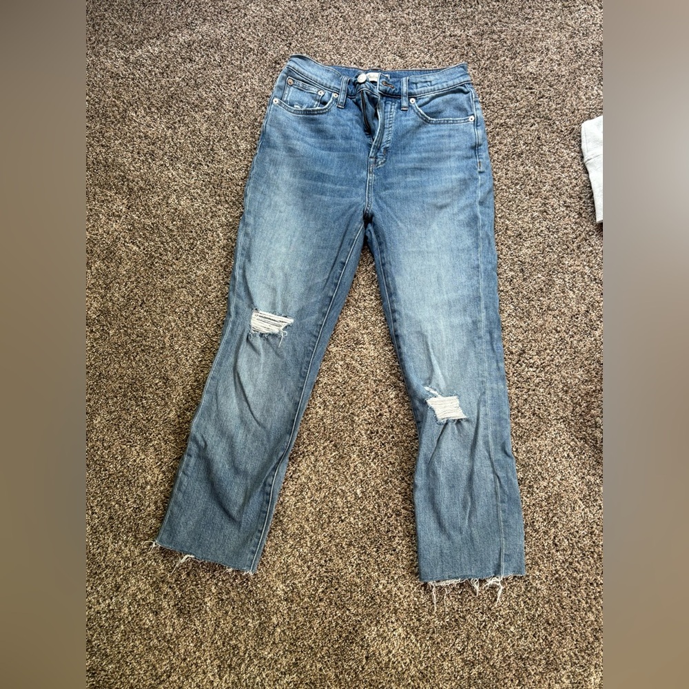Distressed Blue Women's Madewell Jeans